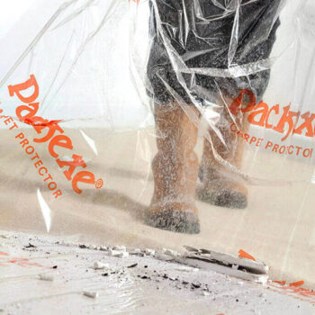 Packexe Carpet being removed, with debris