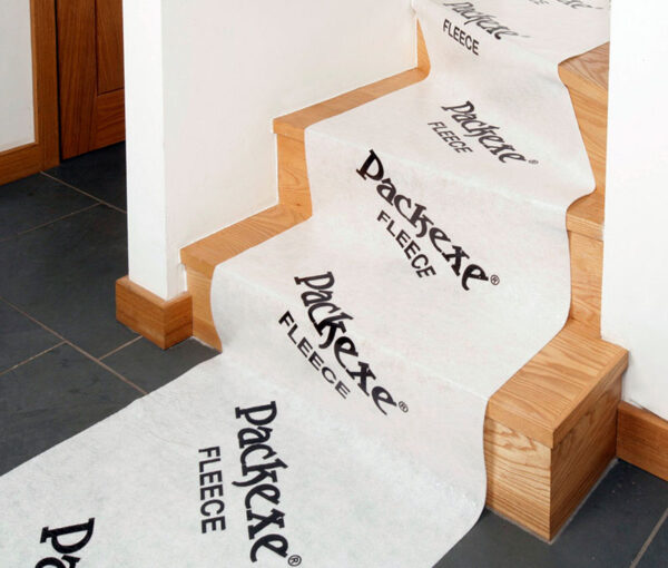 Packexe Fleece impact protection on stairs