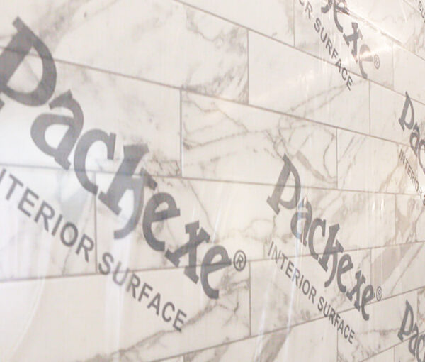 Packexe Interior Surface film protector on tiles