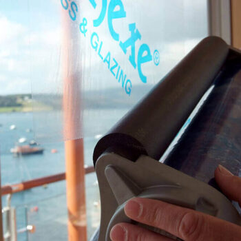 Packexe Glass & Glazing being applied to scenic window